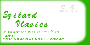 szilard vlasics business card